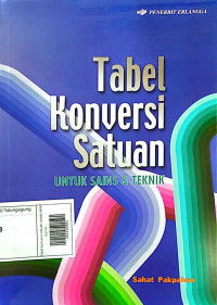 Tabel konversi satuan untuk sains dan teknik